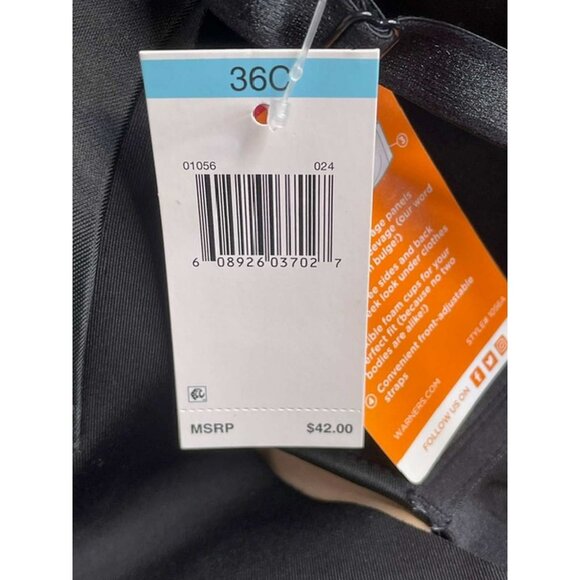 Warner's No Side Effects Wire-Free T-Shirt Bra Style-1056 Sz 36C (10-AL) - Picture 8 of 8